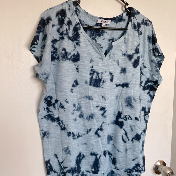 William Rast Tie Dye V-Neck T-Shirt - Size S - Picture 2 of 11